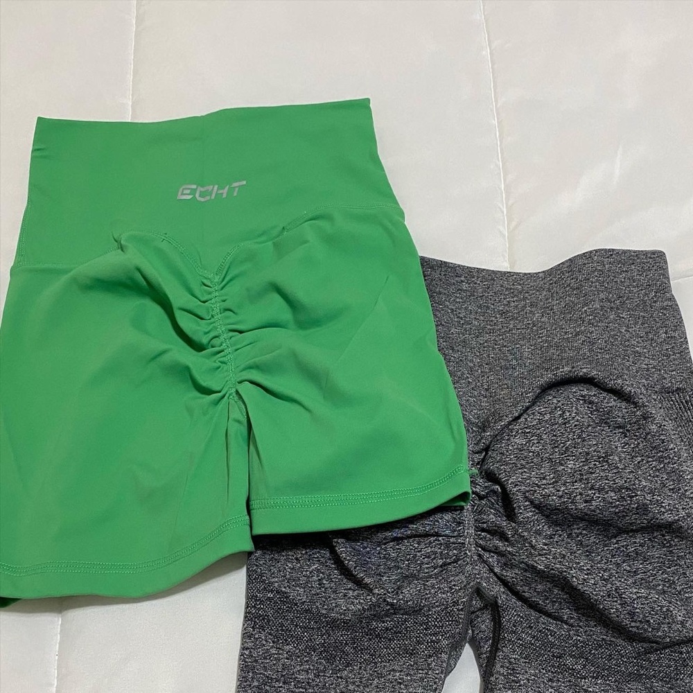 Lime green medium ECHT biker shorts